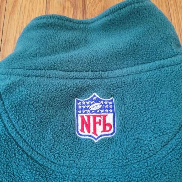 Starter Miami Dolphins NFL Pro Line Fleece Pullover Jacket L Half Zip Embroidere - Picture 8 of 10